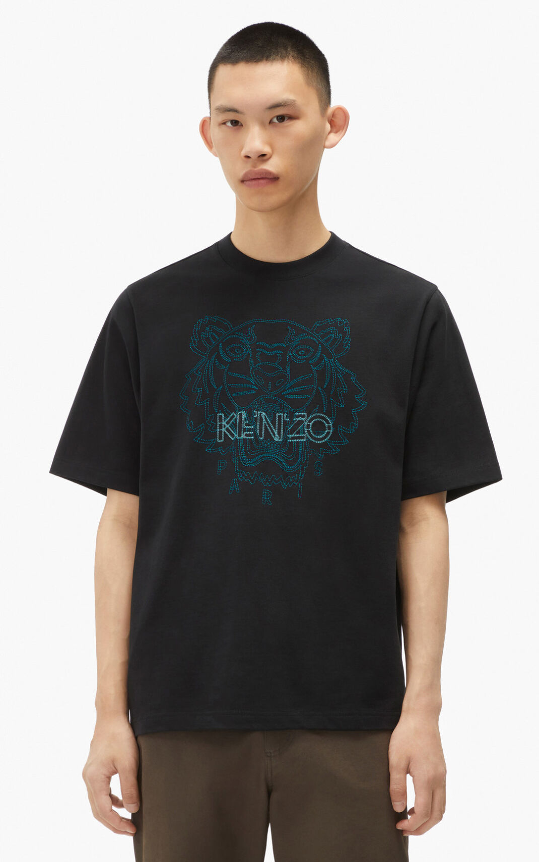 Kenzo Tiger loose fitting T Shirt Herr | 40321-GPNO